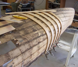 This canoe needs some repair!