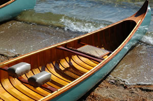 Wooden canoes
